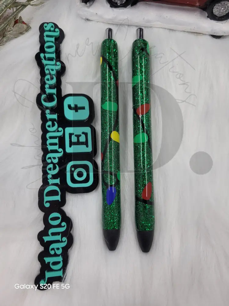 Christmas Resin Pens 2.0 Green Lights