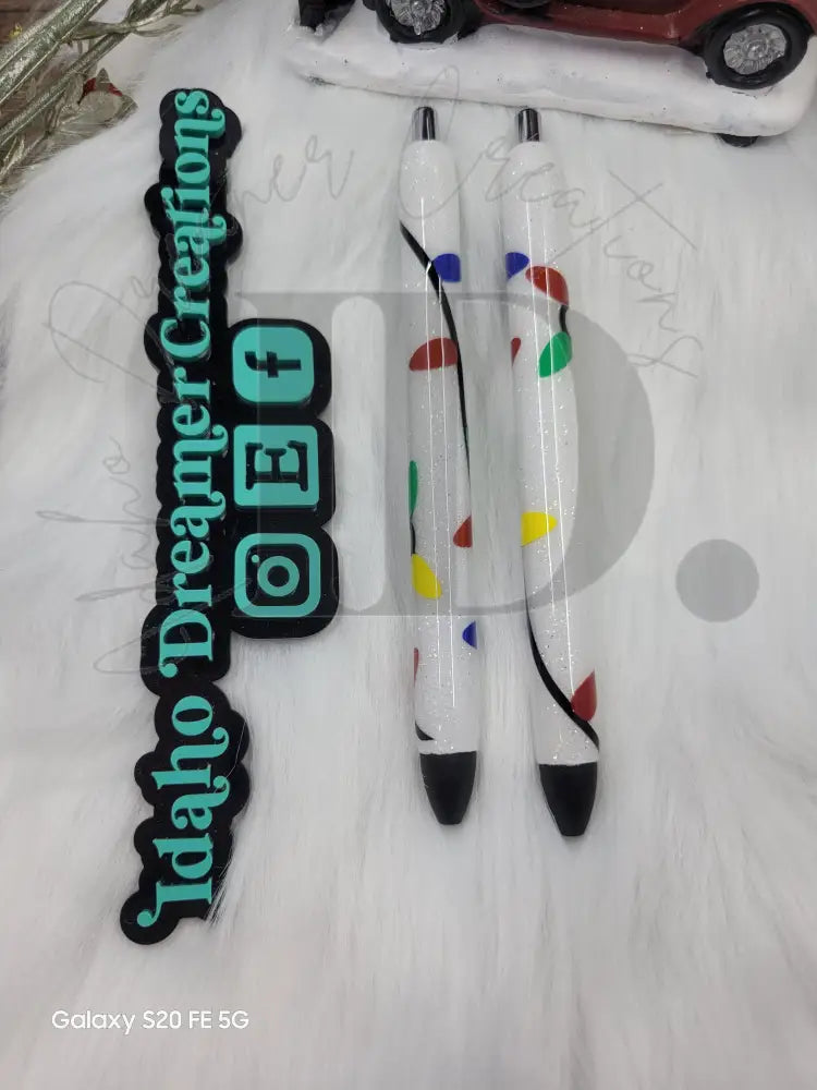 Christmas Resin Pens 2.0 White Lights