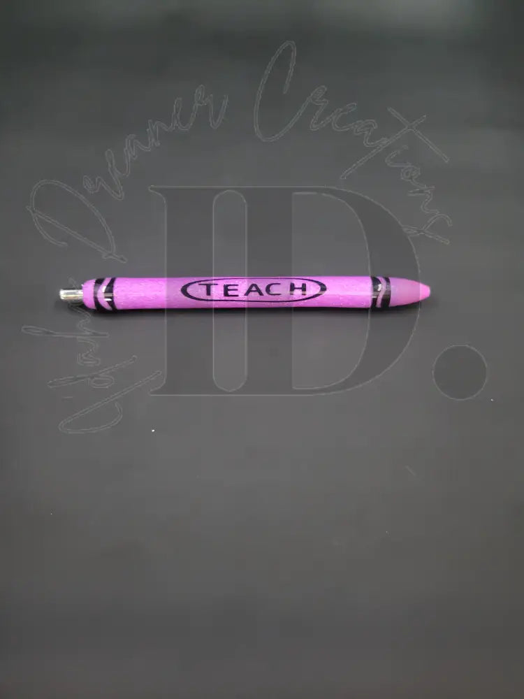 Crayon Pens Light Purple Resin