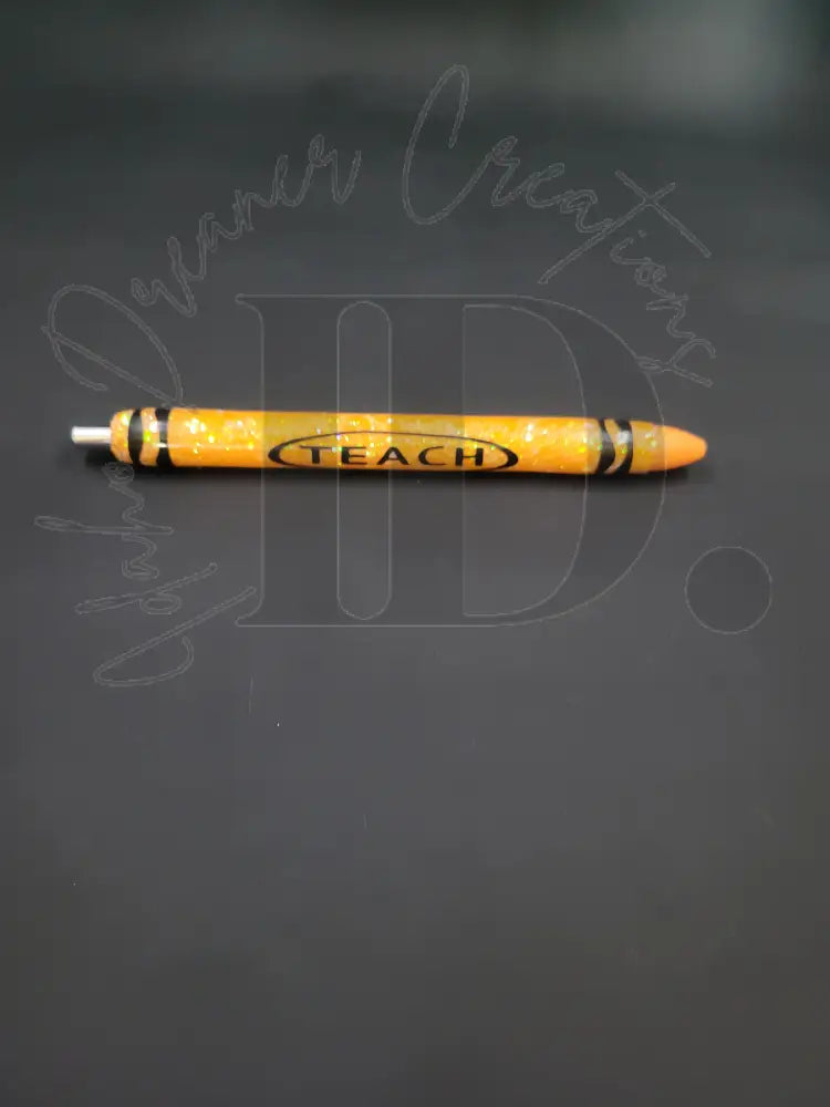 Crayon Pens Orange Resin