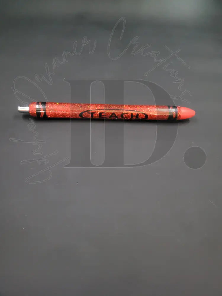 Crayon Pens Red Resin