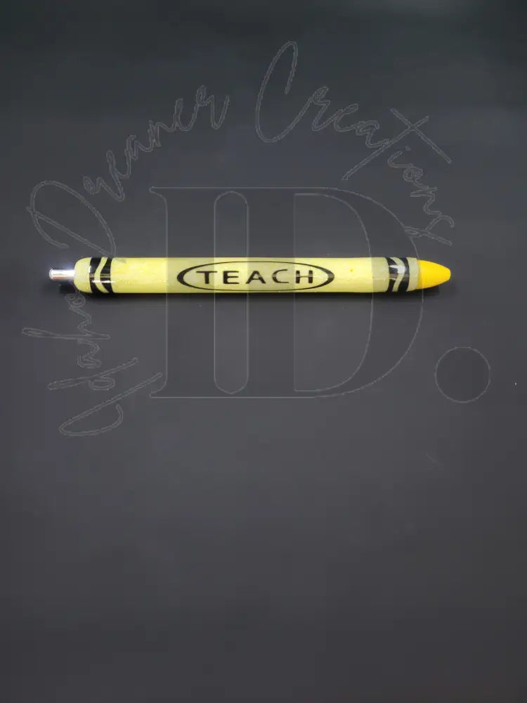 Crayon Pens Sunshine Yellow Resin