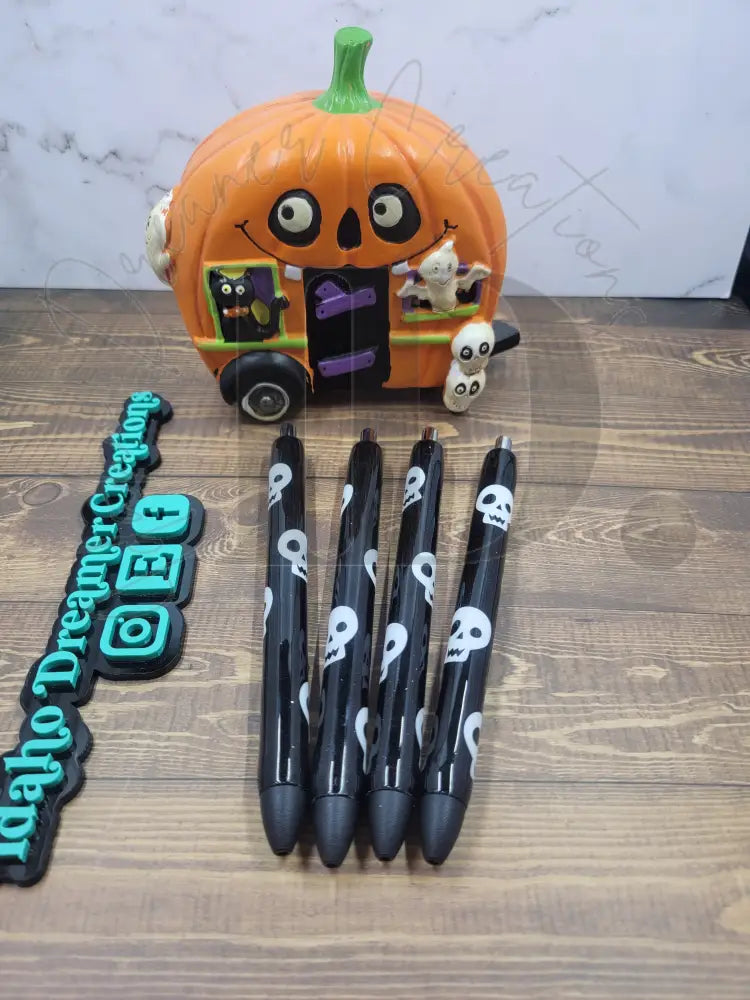 Halloween Resin Pens Skull