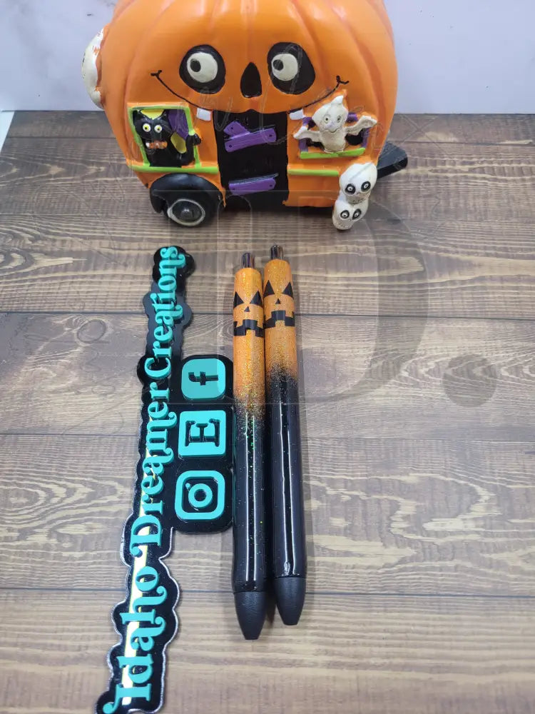 Halloween Resin Pens Triangle Eyes