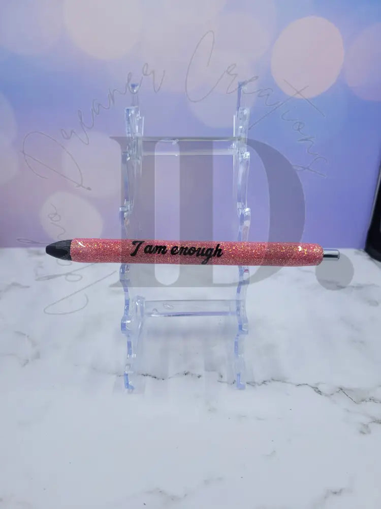 Motivational Resin Pen I Am Enough / Colors